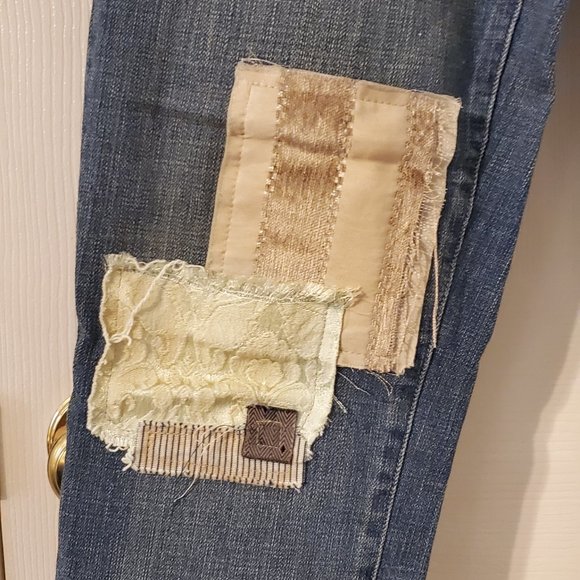 Pilcro Patched Jeans - Picture 2 of 7